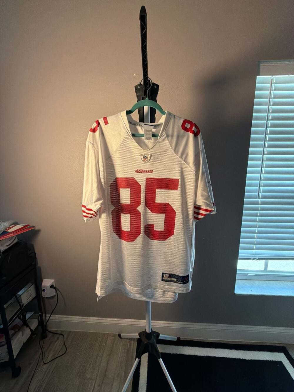 Reebok Vintage San Francisco 49ers #85 White Jersey Size M